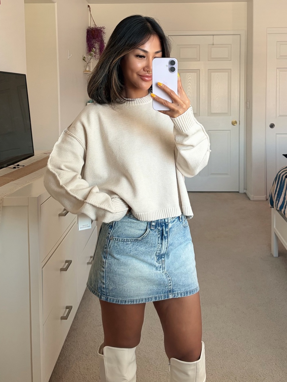 Good American - Cozy Knit Crew Neck